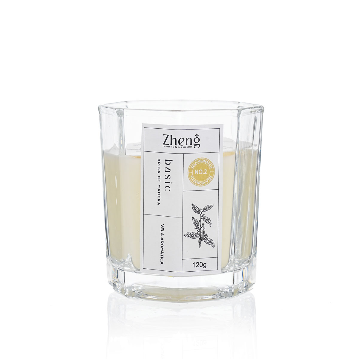 Vela Aromática Brisa de Madera, 120 g